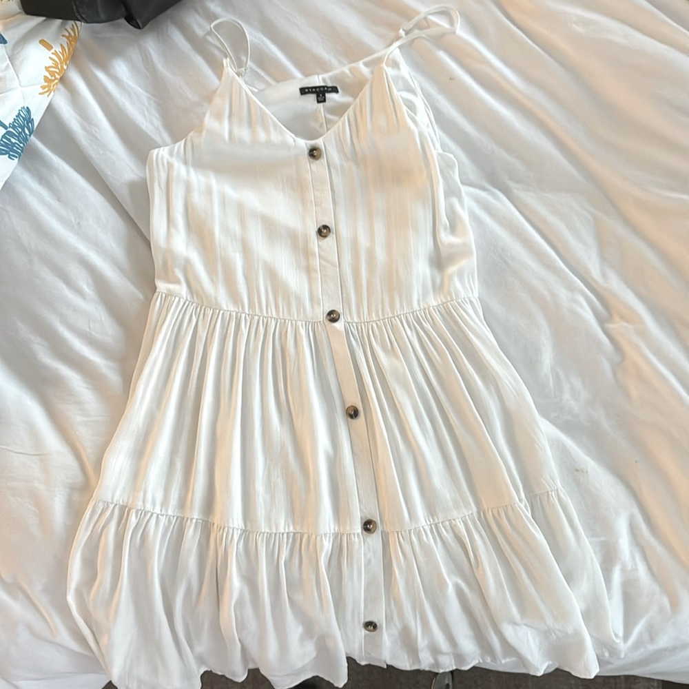 white sun dress